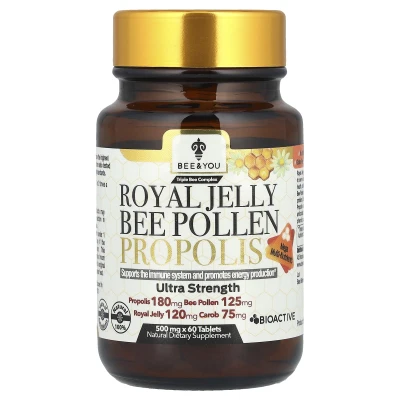 Bee & You - Royal Jelly Bee Pollen Propolis | 60 Tablets