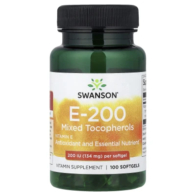 Swanson - Vitamin E Mixed Tocopherols | 134 mg (200 IU) | 100 Softgels