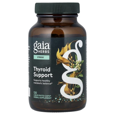 Gaia Herbs - Thyroid Support | 120 Vegan Liquid Phyto-Caps®