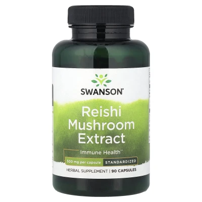 Swanson - Reishi Mushroom Extract | Standardised | 500 mg | 90 Capsules
