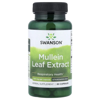 Swanson - Mullein Leaf Extract | Standardised | 250 mg | 60 Capsules