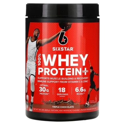 SIXSTAR - 100% Whey Protein Plus | Triple Chocolate | 1.82 lbs (826 g)