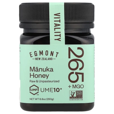 Egmont Honey - Manuka Honey | Raw & Unpasteurised | UMF™10+ | MGO 265+ | 8.8 oz (250 g)