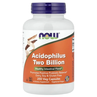 NOW Foods - acidophilus Two Billion | 250 Veg Capsules (20 mg per Capsule)