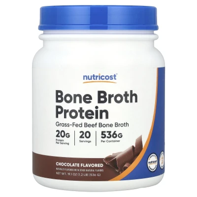 Nutricost - Bone Broth Protein | Chocolate | 1.2 lb (536 g)