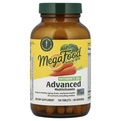 MegaFood - Women's 55+ | Advanced Multivitamin | 120 Tablets