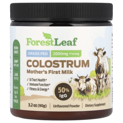 Forest Leaf - Colostrum Powder | Mother's First Milk | Unflavoured | 3.2 oz (90 g)