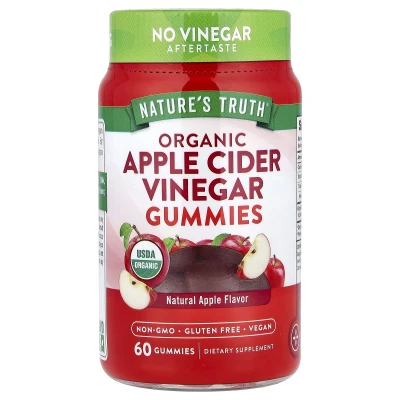 Nature's Truth - Organic Apple Cider Vinegar Gummies | Natural Apple | 60 Gummies