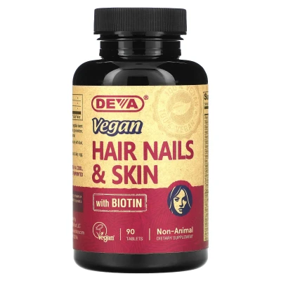 Deva - Vegan Hair | Nails & Skin with Biotin | 90 Tablets
