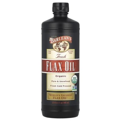 Barlean's - Organic Fresh Flaxseed Oil | 32 fl oz (946 ml)