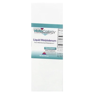 Nutricology - Liquid Molybdenum | 1 fl oz (30 mL)