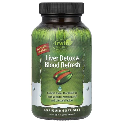 Irwin Naturals - Liver Detox & Blood Refresh® | 60 Liquid Soft-Gels