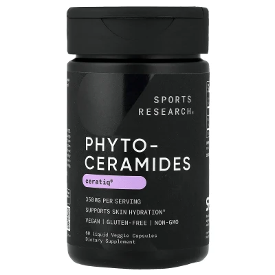 Sports Research - Phytoceramides | 350 mg | 60 Liquid Veggie Capsules