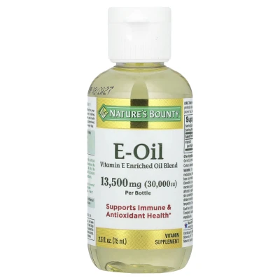 Nature Bounty E-Oil Vitamin E Enriched Oil Blend 13500mg Support Immune Oz (75ml)