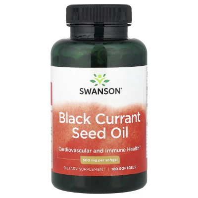 Swanson - Blackcurrant Seed Oil | 500 mg | 180 Softgels