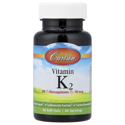 Carlson - Vitamin K2 | 90 mcg | 60 Soft Gels