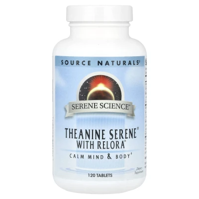 Source Naturals - Serene Science® | Theanine Serene® With Relora® | 120 Tablets