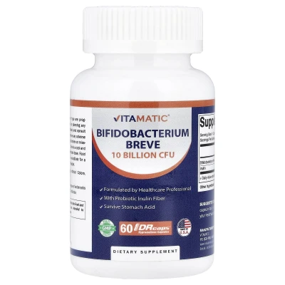 Vitamatic - Bifidobacterium Breve | 60 DrCaps® Hypromellose Capsules