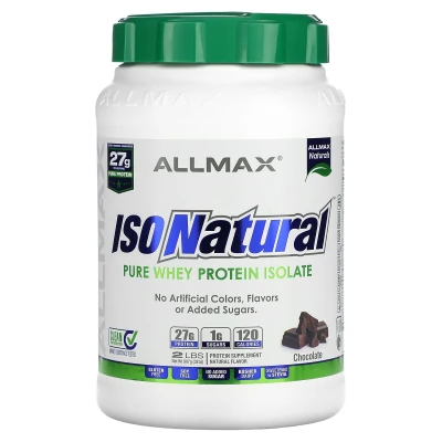 ALLMAX - ISONatural™ | Pure Whey Protein Isolate | Chocolate | 2 lbs (907 g)