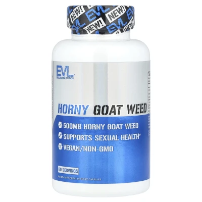 EVLution Nutrition - Horny Goat Weed | 500 mg | 60 Veg Capsules