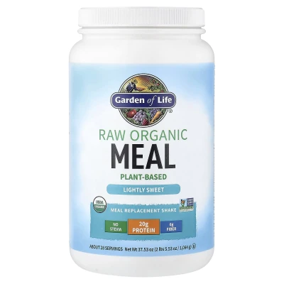 Garden of Life - RAW Organic Meal Replacement Shake | Lightly Sweet | 37.53 oz (1064 g)