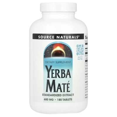 Source Naturals - Yerba Mate | 600 mg | 180 Tablets