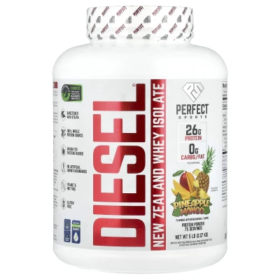 PERFECT Sports - Diesel® | New Zealand Whey Isolate | Pineapple Mango | 5 lb (2.27 kg)