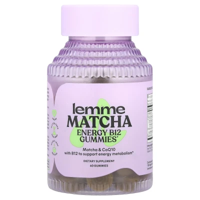 Lemme - Energy B12 & CoQ10 Gummies | Matcha | 60 Gummies