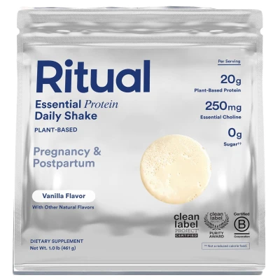 Ritual - Essential Protein Daily Shake | Pregnancy & Postpartum | Vanilla | 1 lb (461 g)