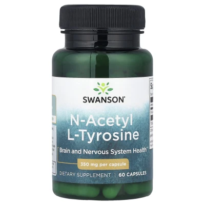 Swanson - N-Acetyl L-Tyrosine | 350 mg | 60 Capsules