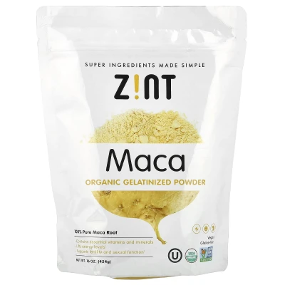 Zint - Organic Gelatinised Maca Powder | 16 oz (454 g)