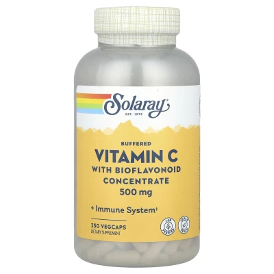 Solaray - Buffered Vitamin C with Bioflavonoid Concentrate | 500 mg | 250 VegCaps