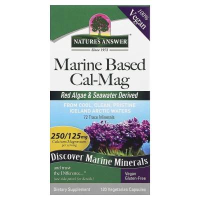 Nature's Answer - Marine Based Cal-Mag | 120 Vegetarian Capsules