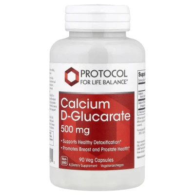 Protocol for Life Balance - Calcium D-Glucarate | 500 mg | 90 Veg Capsules