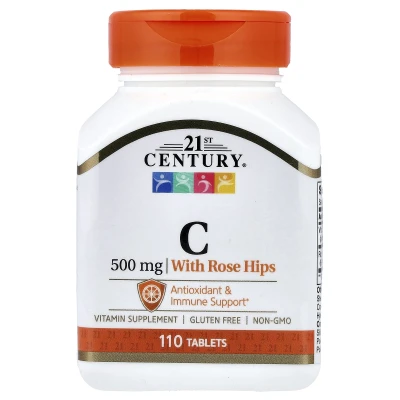 21st Century - Vitamin C with Rose Hips | 500 mg | 110 Tablets