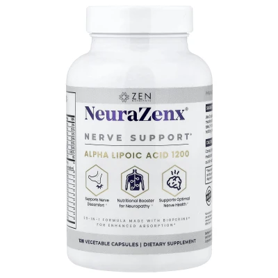 Zen Nutrients - NeuraZenx® | Nerve Support | 120 Vegetable Capsules