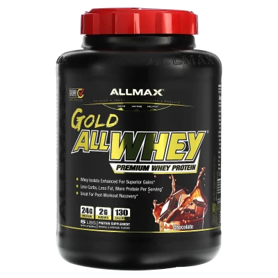 ALLMAX - GOLD ALLWHEY® | Premium Whey Protein | Chocolate | 5 lbs (2.27 kg)
