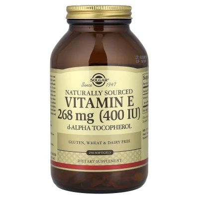 Solgar - Naturally Sourced Vitamin E | 268 mg (400 IU) | 250 Softgels