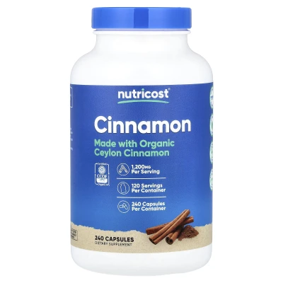 Nutricost - Cinnamon | 240 Capsules (600 mg per Capsule)