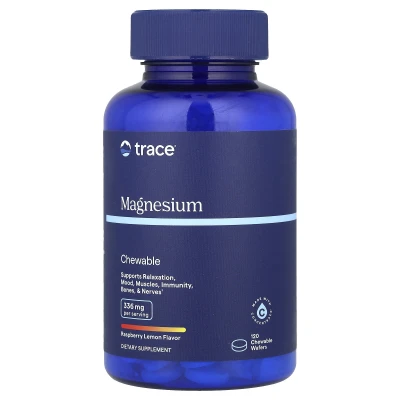 Trace - Magnesium Chewable | Raspberry Lemon | 120 Chewable Wafers