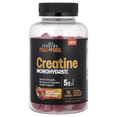 21st Century - Full Fuel 365™ | Creatine Monohydrate Gummies | Mixed Berry | 75 Gummies (1 g per Gummy)