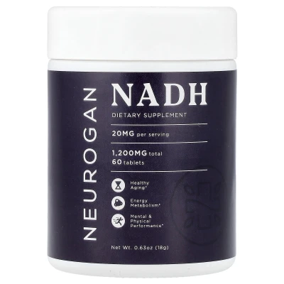 Neurogan Health - NADH | 20 mg | 60 Tablets | 0.63 oz (18 g)