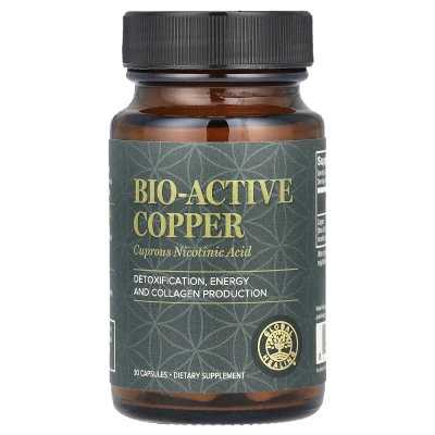 Global Healing - Bio-Active Copper | 30 Capsules (0.9 mg per Capsule)