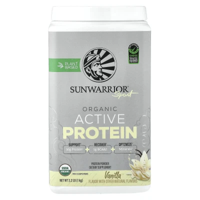 Sunwarrior - Sport | Organic Active Protein Powder | Vanilla | 2.2 lb (1 kg)