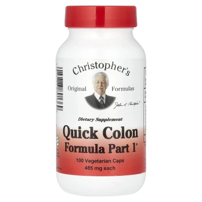 Christopher's Original Formulas - Quick Colon Formula Part 1 | 485 mg | 100 Vegetarian Caps