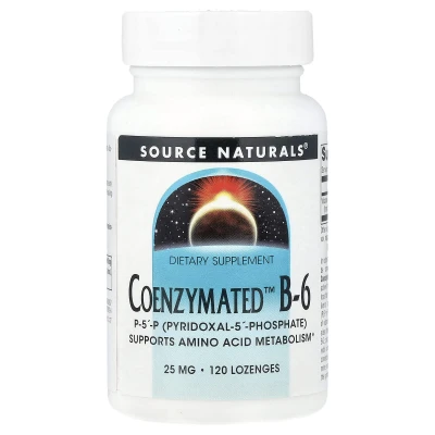 Source Naturals - Coenzymated™ B-6 | 25 mg | 120 Lozenges