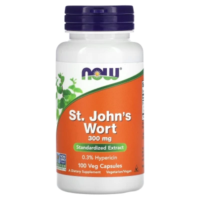 NOW Foods - St John's Wort | 300 mg | 100 Veg Capsules