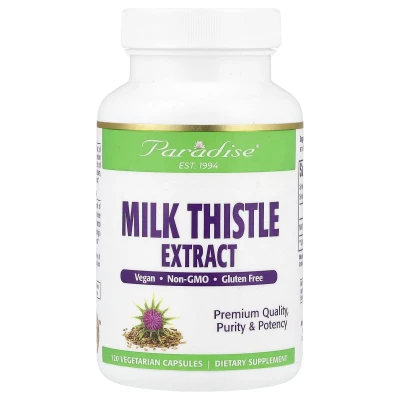 Paradise Herbs - Milk Thistle Extract | 120 Vegetarian Capsules (250 mg per Capsule)