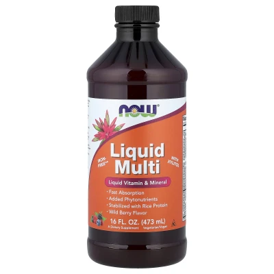 NOW Foods - Liquid Multi | Wild Berry | 16 fl oz (473 ml)
