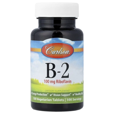 Carlson - Vitamin B-2 | 100 Vegetarian Tablets